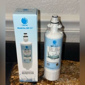 Glacier Refrigerator Water Filter WF-117 Compatible Kenmore 46-9690 & LG LT700P